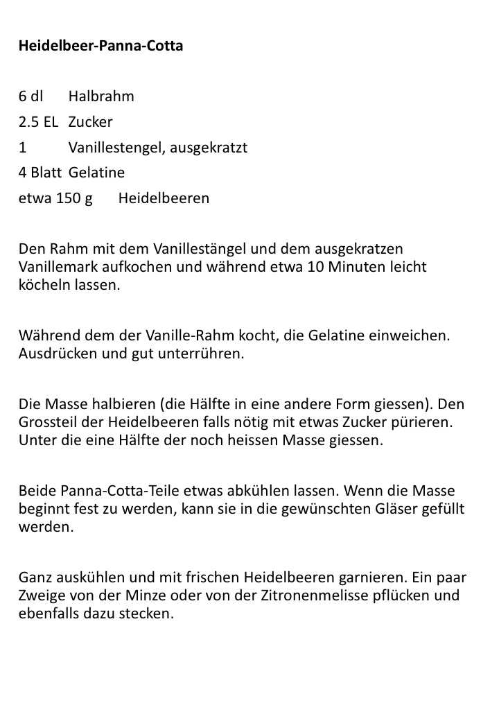 Heidelbeer-Panna-Cotta