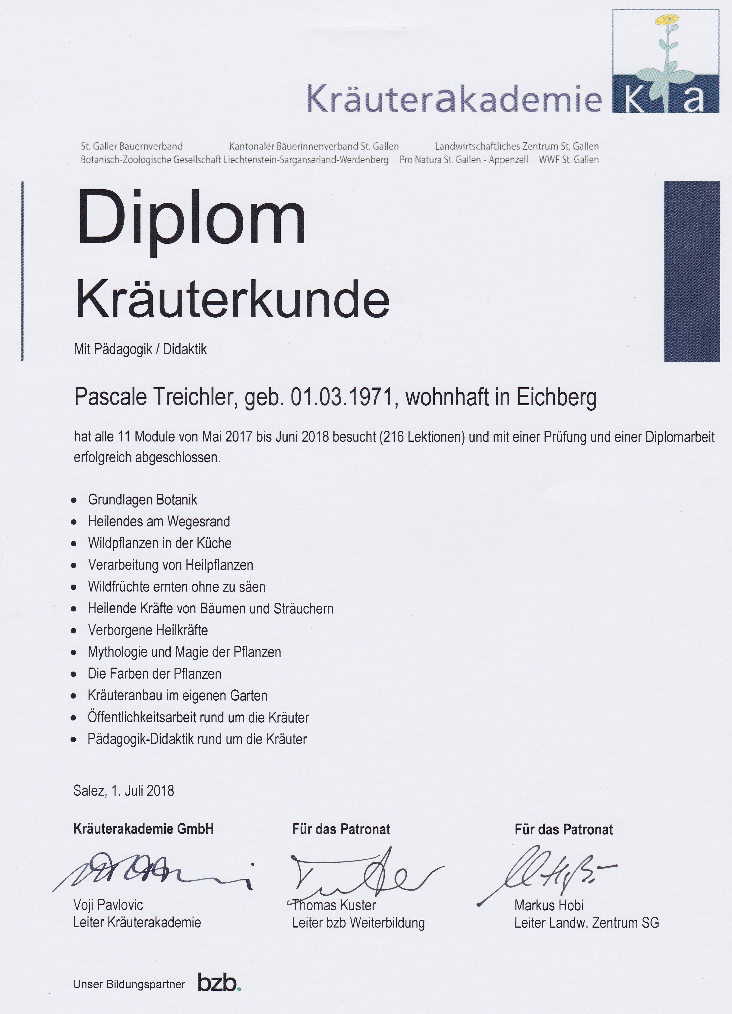 Diplom Kräuterakademie