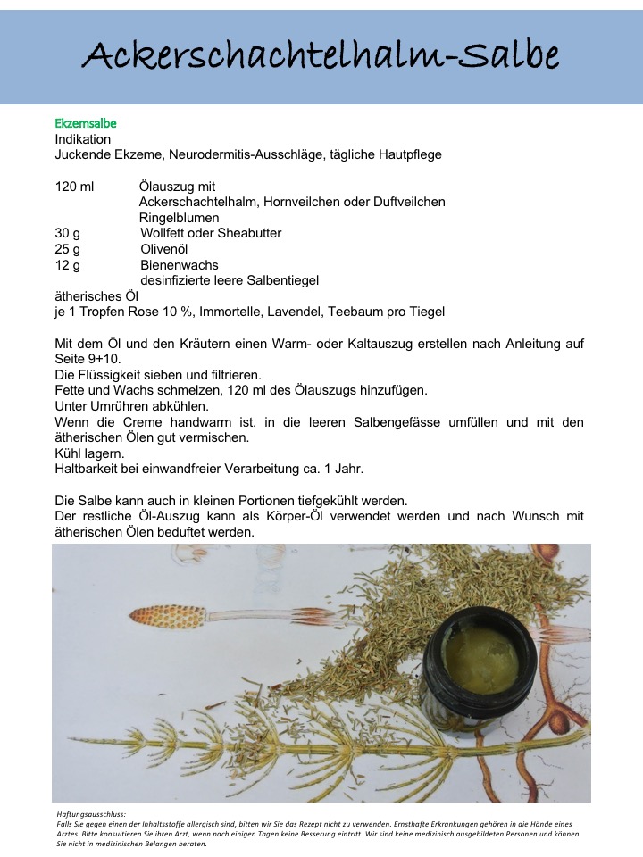 Ackerschachtelhalm-Salbe