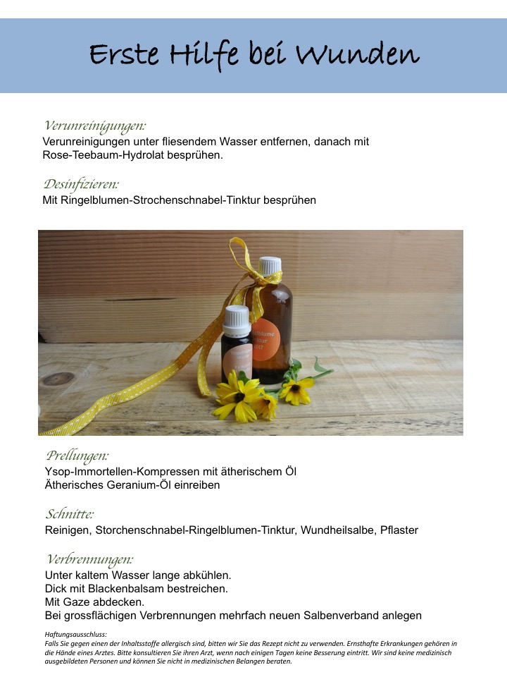 Erste Hilfe bei Wunden