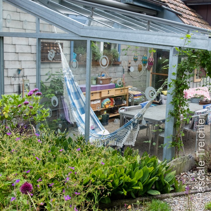 Terrasse mit Hängematte