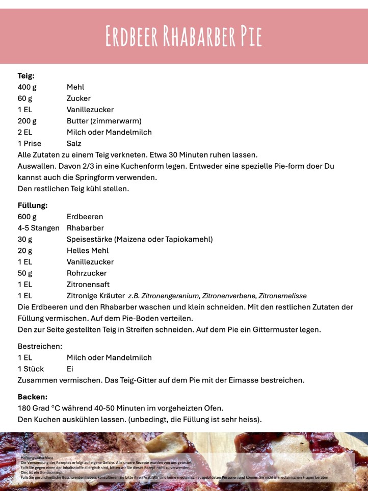 Rezept
Erdbeer-Rhabarber Pie