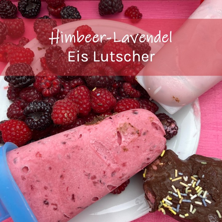 Himbeer Lavendel Joghurt Eislutscher