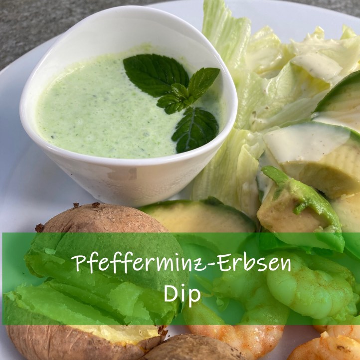 Pfefferminz Erbsen Dip