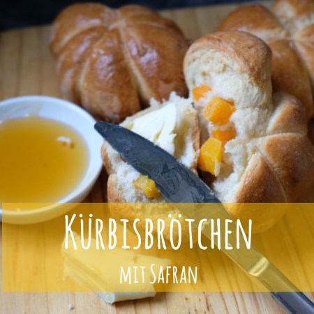 Kürbis Brötchen Safran